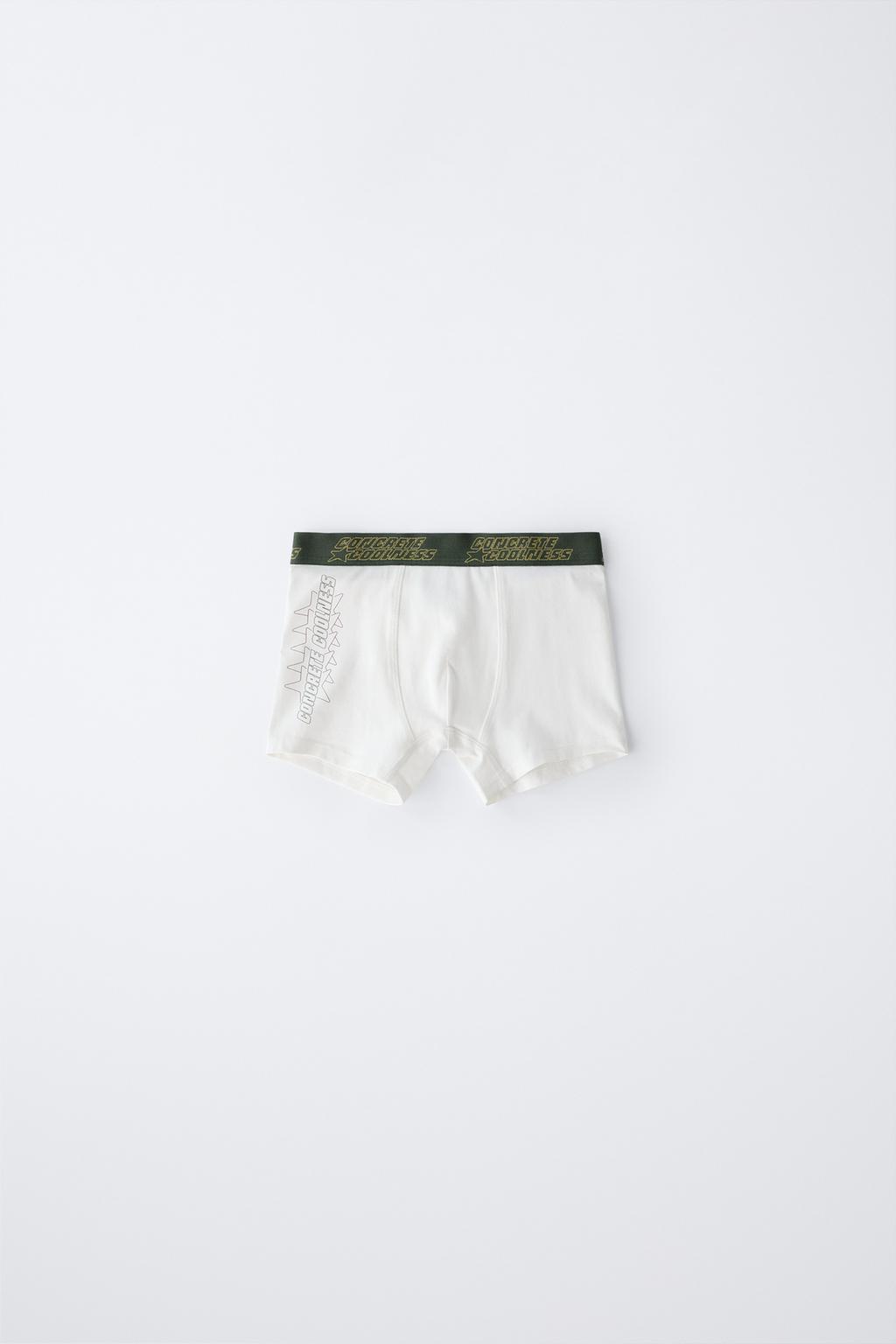 6-14 ЛЕТ/ НАБОР ИЗ ПЯТИ ТРУСОВ-БОКСЕРОВ С ЛОГОТИПОМ