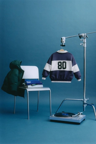 Толстовка поло в полоску с вышивкой животного- Заказать в России