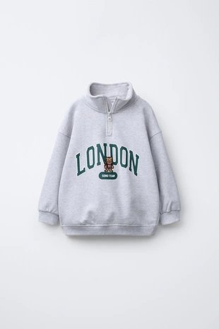 Толстовка с вышивкой «медведь»- Заказать в России