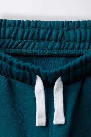 Bottle green | 1880/701/501 - Zara Джоггеры из мягкой ткани с номером