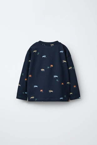 Футболка с принтом «машины»