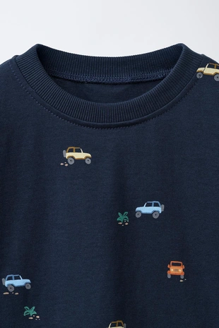 Футболка с принтом «машины»