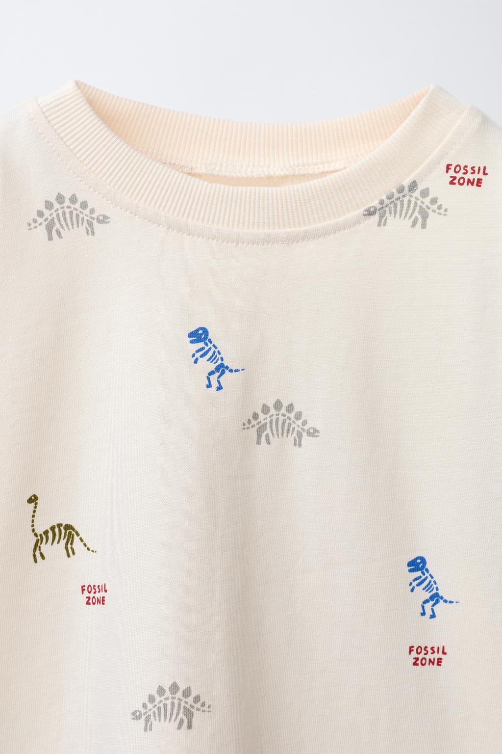 ФУТБОЛКА С ПРИНТОМ ДИНОЗАВРОВ