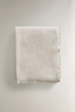 Легкое плед с бахромой- Заказать в России