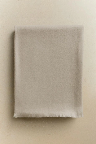 Легкое плед с бахромой- Заказать в России