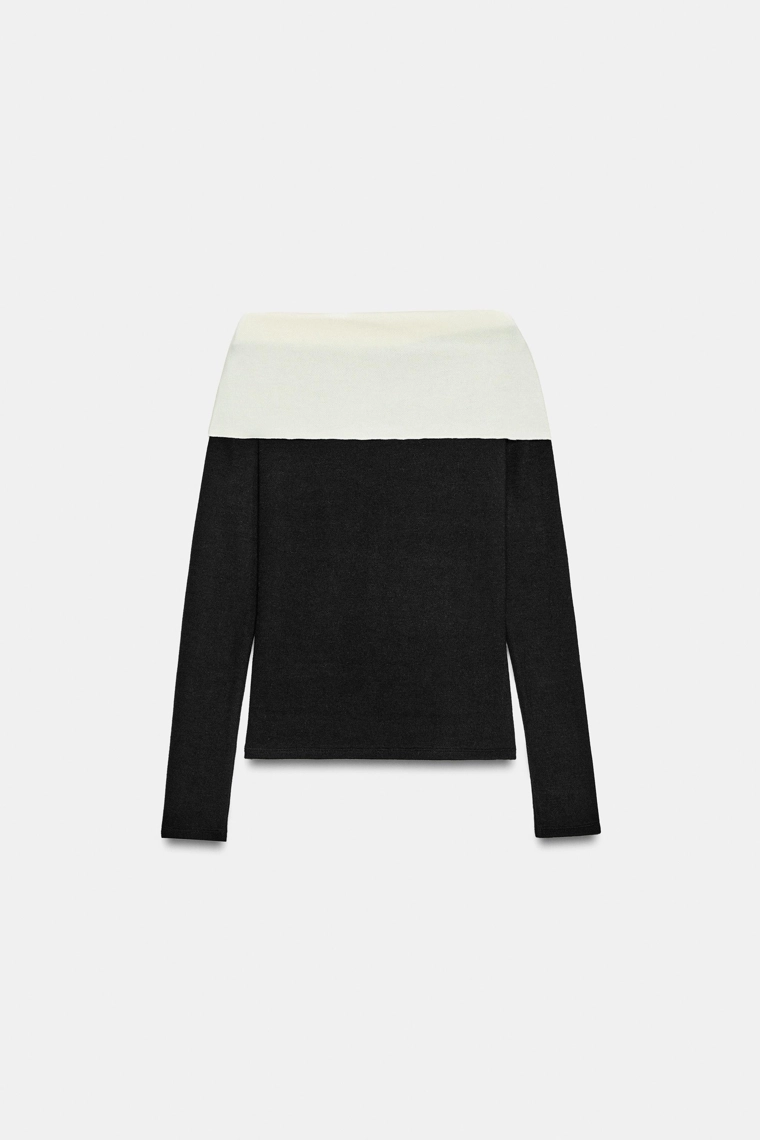 Мягкий топ с пряжкой