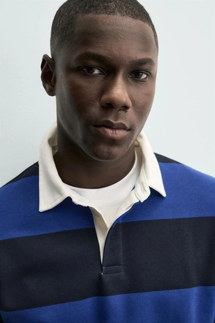 Толстовка поло с контрастным воротником- Заказать в России