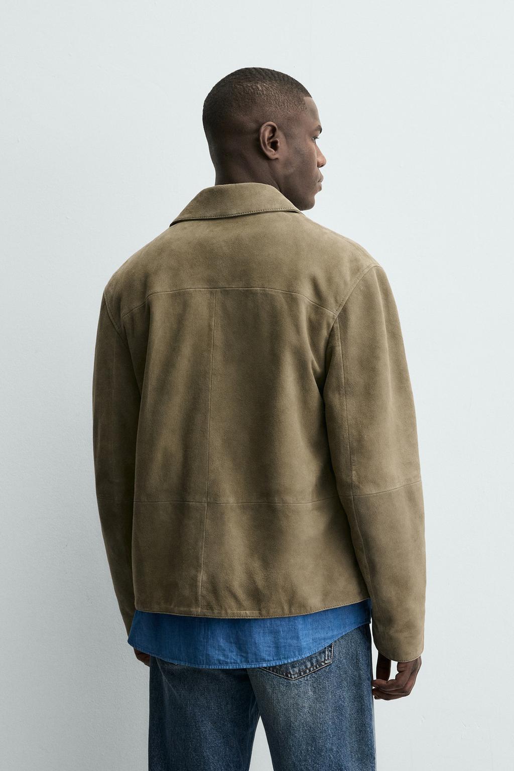 КОЖАНАЯ КУРТКА С КАРМАНАМИ