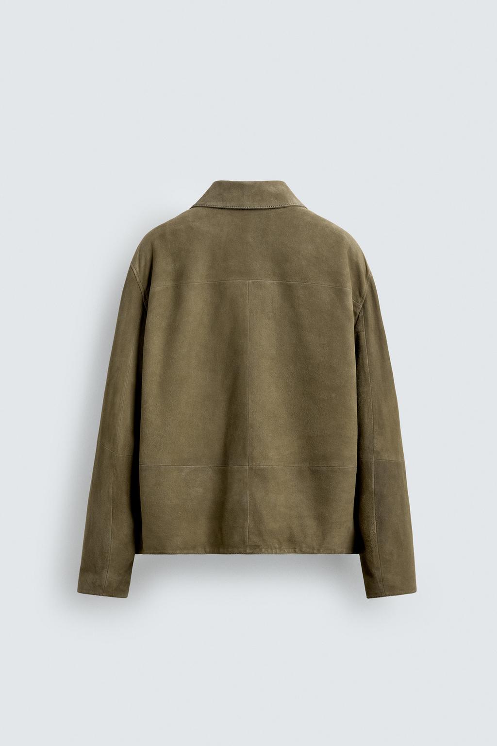 КОЖАНАЯ КУРТКА С КАРМАНАМИ