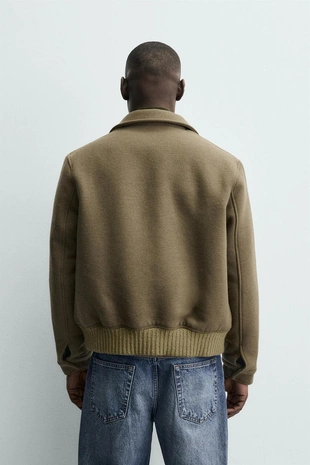 Стеганая куртка из шерстяной ткани- Заказать в России