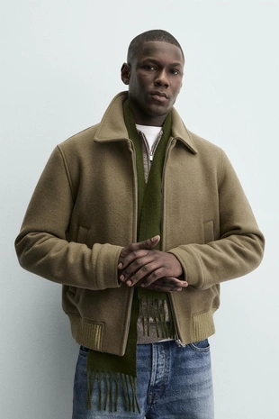 Стеганая куртка из шерстяной ткани- Заказать в России