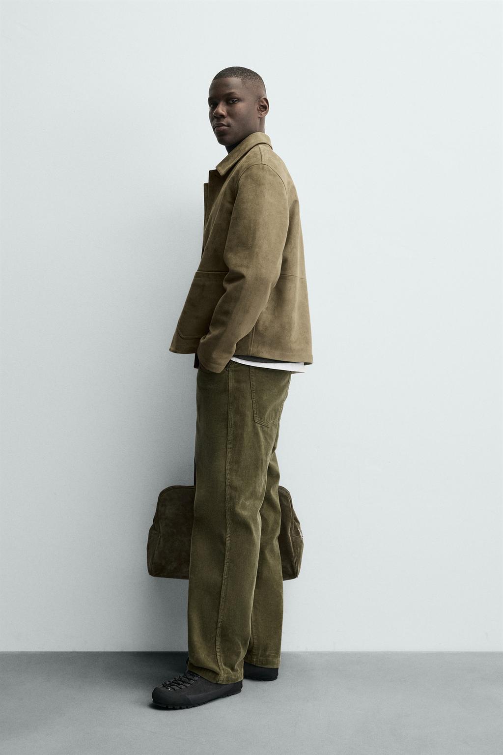 КУРТКА ИЗ ИСКУССТВЕННОЙ ЗАМШИ С КАРМАНАМИ