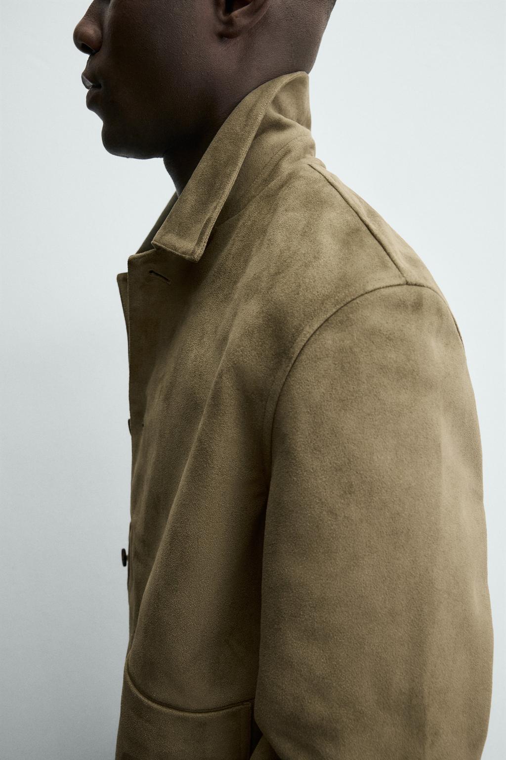 КУРТКА ИЗ ИСКУССТВЕННОЙ ЗАМШИ С КАРМАНАМИ