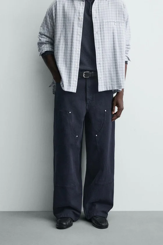 БРЮКИ КАРГО С ЗАКЛЕПКАМИ