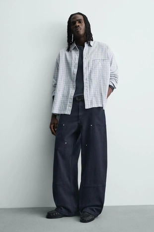 Брюки карго с заклепками- Заказать в России