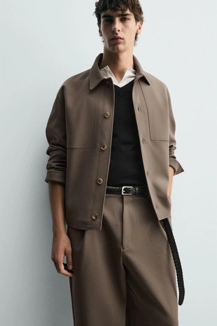 Куртка-рубашка BOXY FIT- Заказать в России