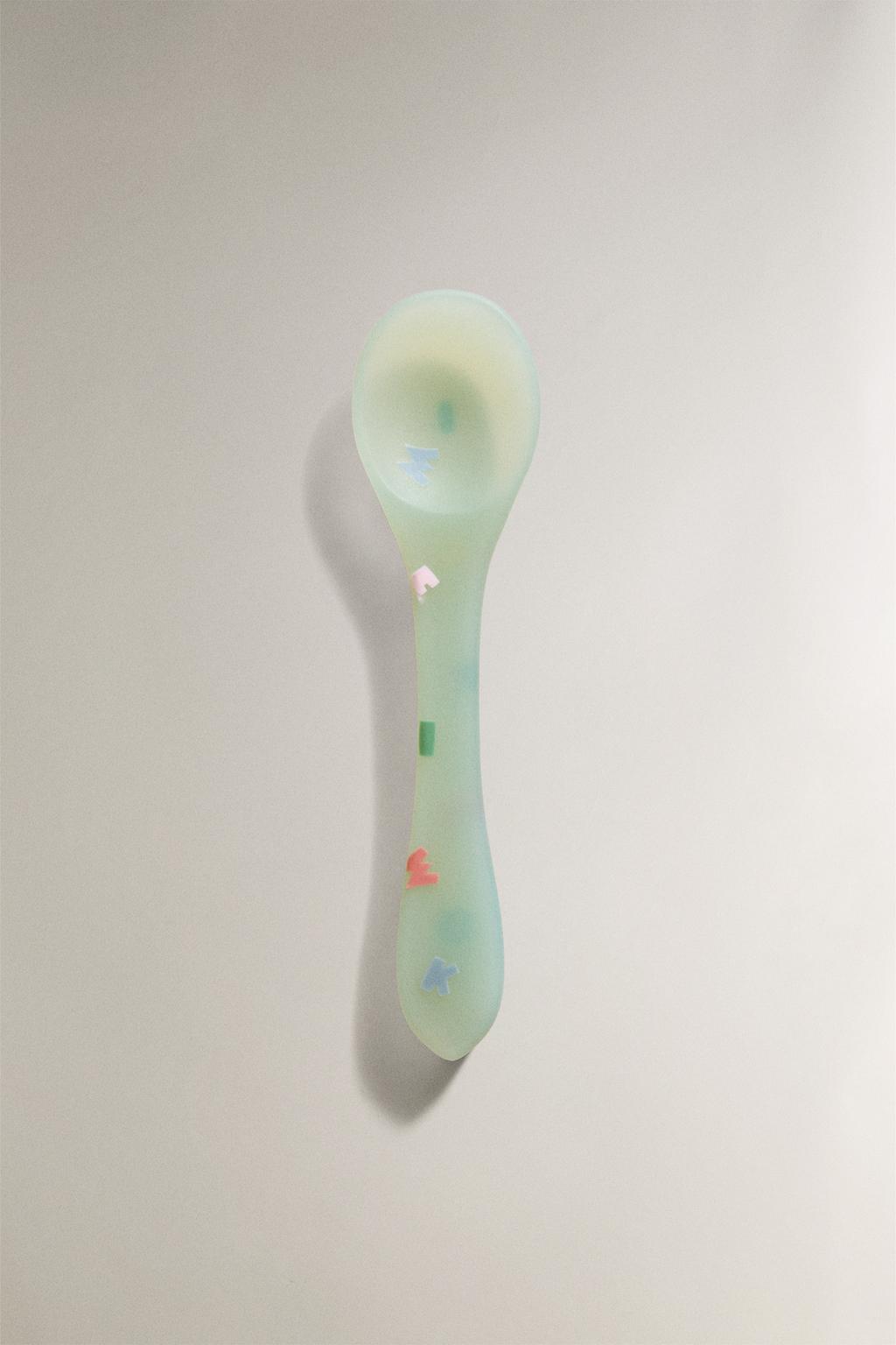 Детская силиконовая ложка с микки и минни ©disney