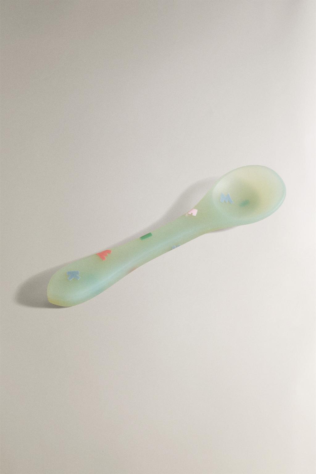 Детская силиконовая ложка с микки и минни ©disney