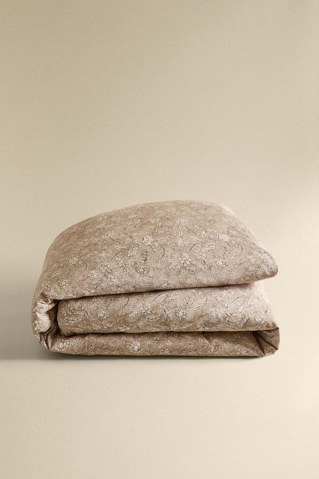 Покрывало с цветочным принтом