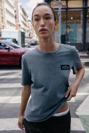 Купить Zara Футболка с короткими рукавами и этикеткой