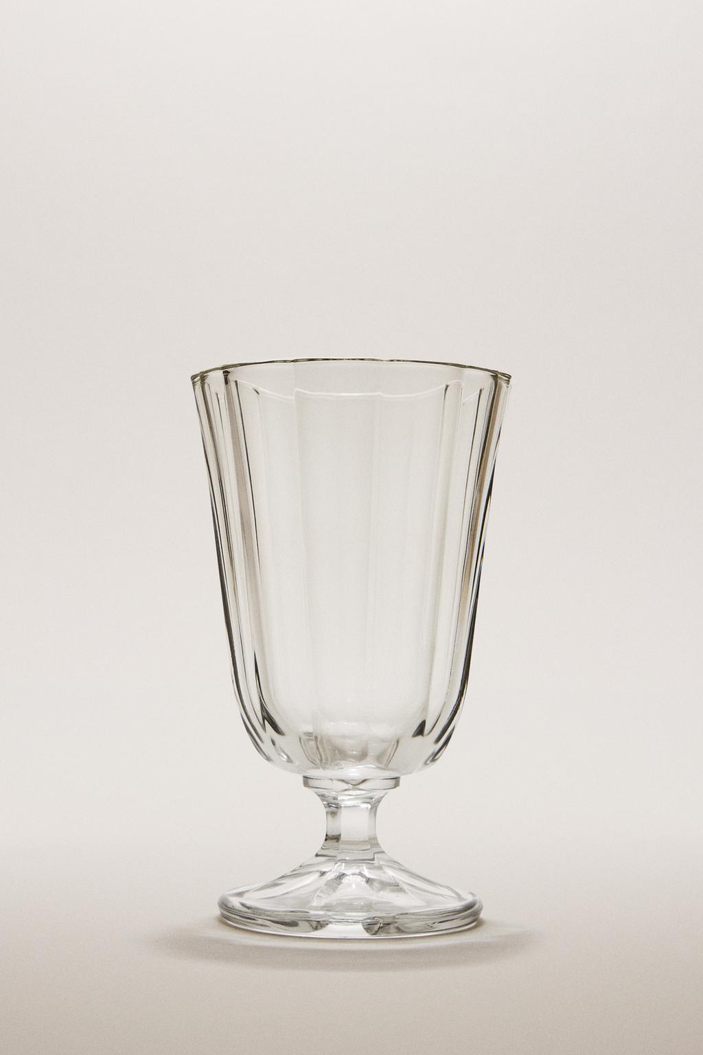 Стакан со стеклом с фасетированным рельефом