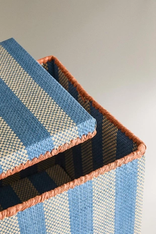 Складная корзина в полоску для детей- Заказать в России