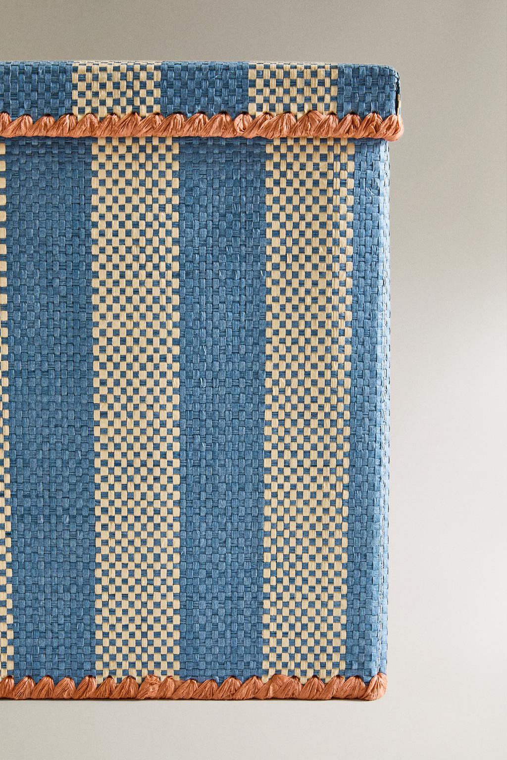 Складная корзина в полоску для детей