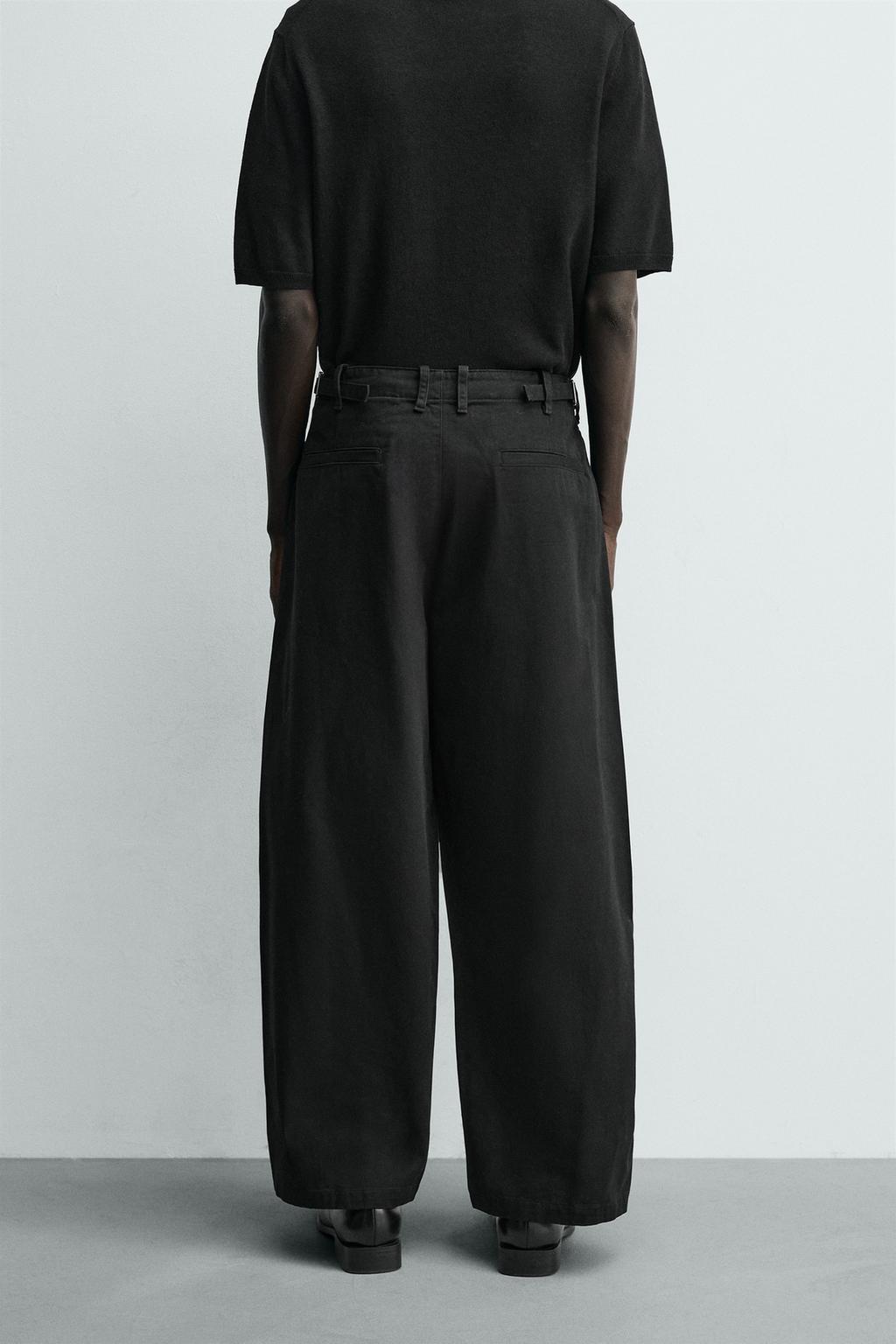 БРЮКИ WIDE FIT СО СКЛАДКАМИ