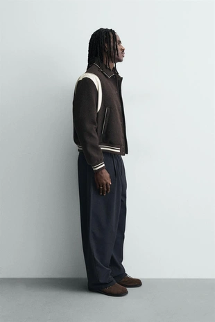 Бомбер с контрастными элементами- Заказать в России