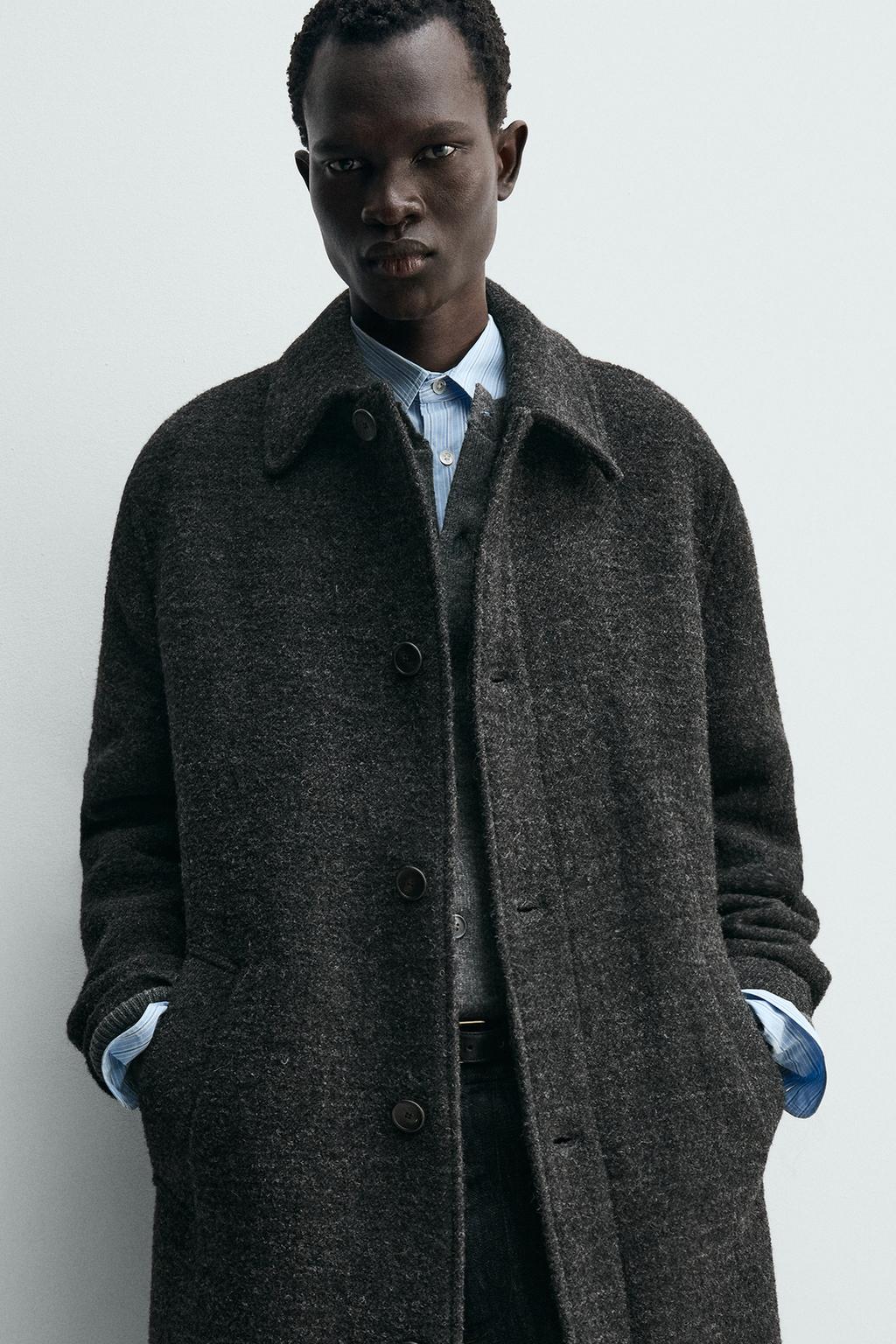 ПАЛЬТО ИЗ ТЕКСТУРНОЙ ШЕРСТИ