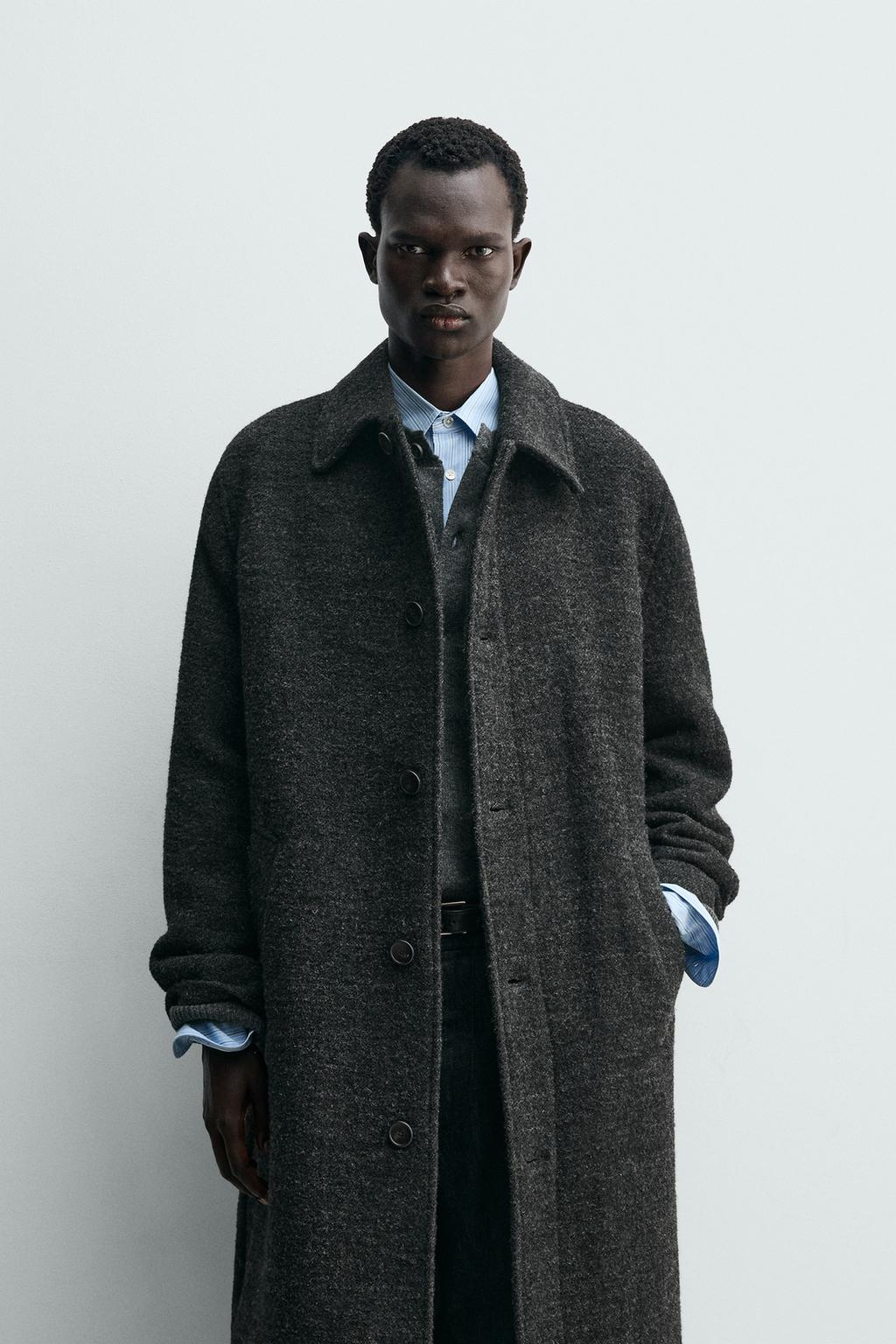 ПАЛЬТО ИЗ ТЕКСТУРНОЙ ШЕРСТИ