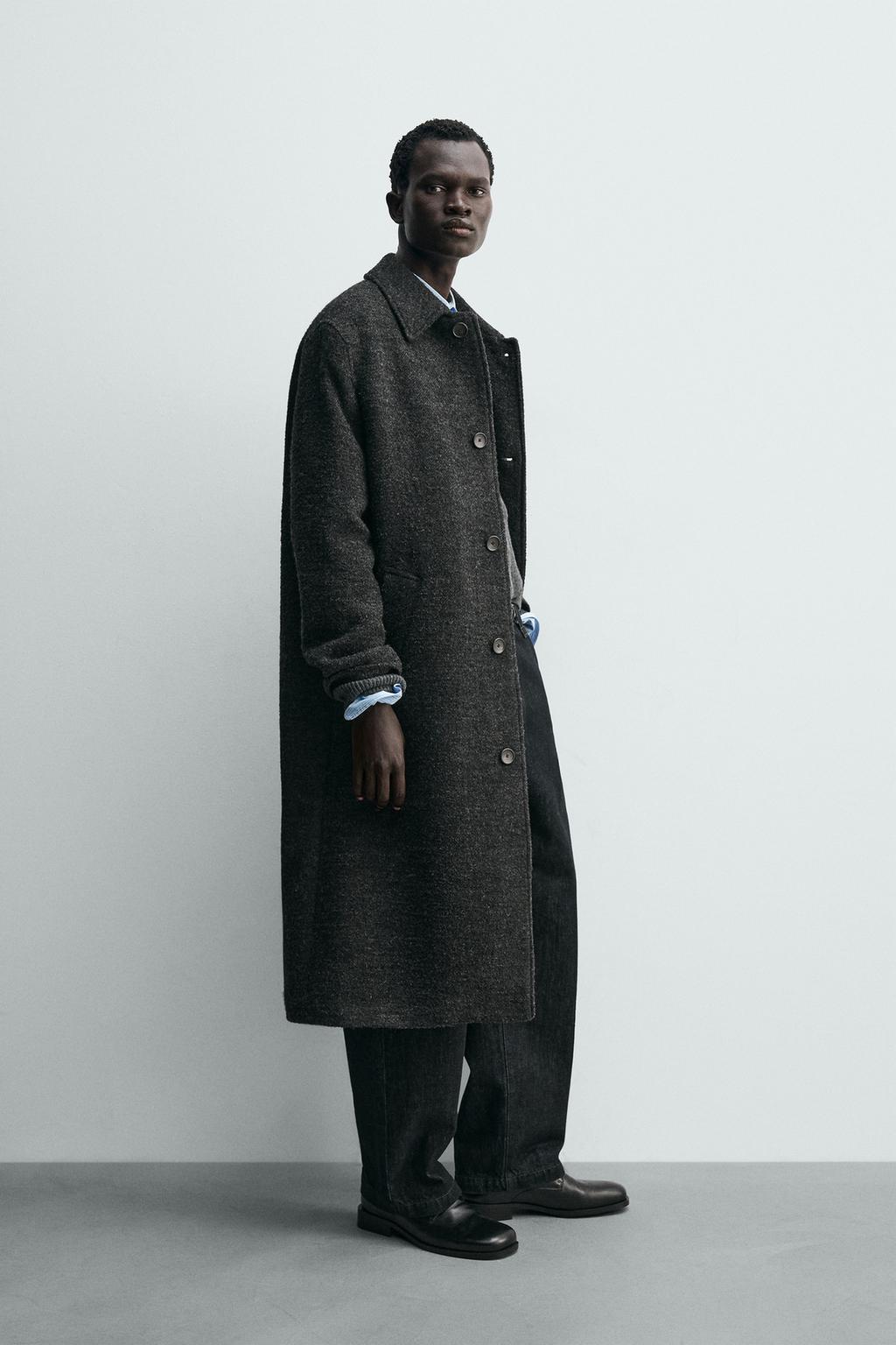 ПАЛЬТО ИЗ ТЕКСТУРНОЙ ШЕРСТИ