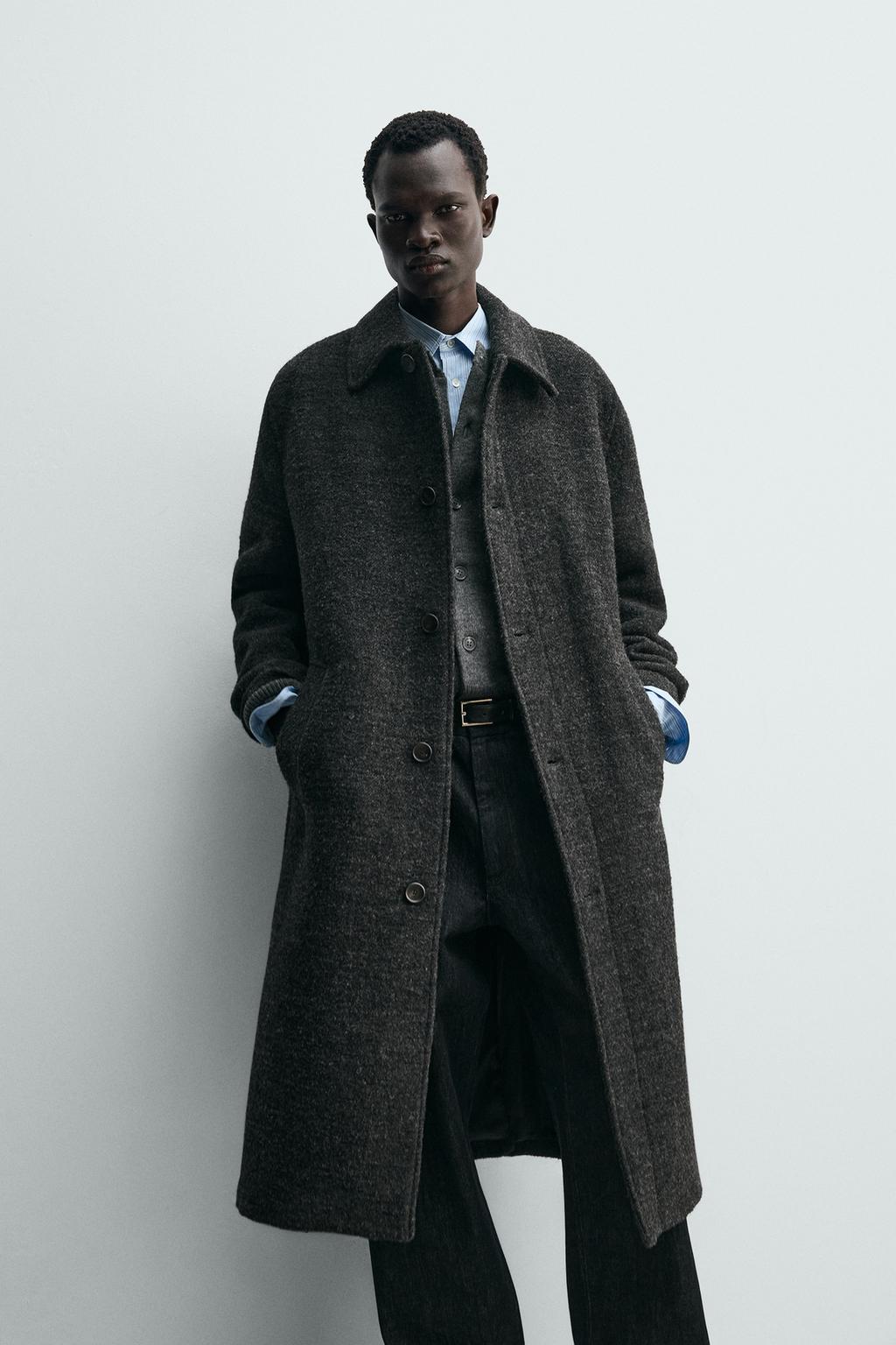 ПАЛЬТО ИЗ ТЕКСТУРНОЙ ШЕРСТИ