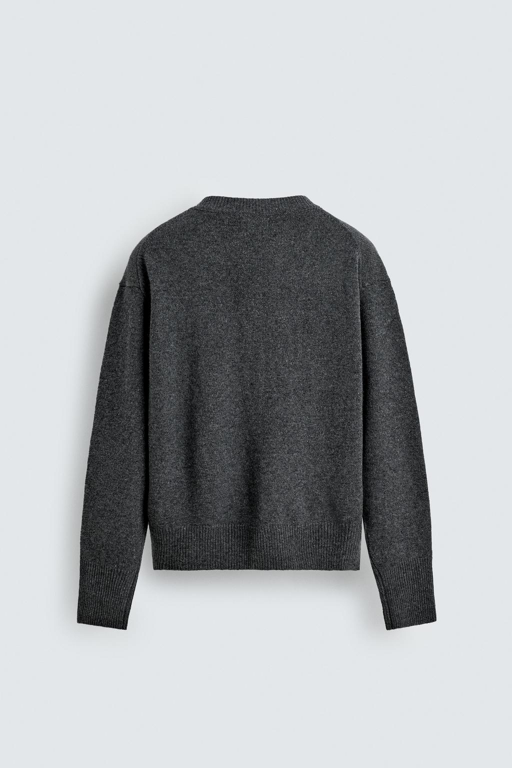 КАРДИГАН RELAXED FIT ИЗ СМЕСОВОЙ ШЕРСТИ