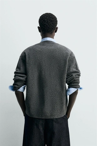 Кардиган RELAXED FIT из смесовой шерсти- Заказать в России