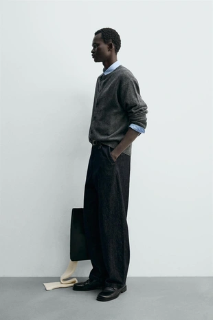 Кардиган RELAXED FIT из смесовой шерсти- Заказать в России