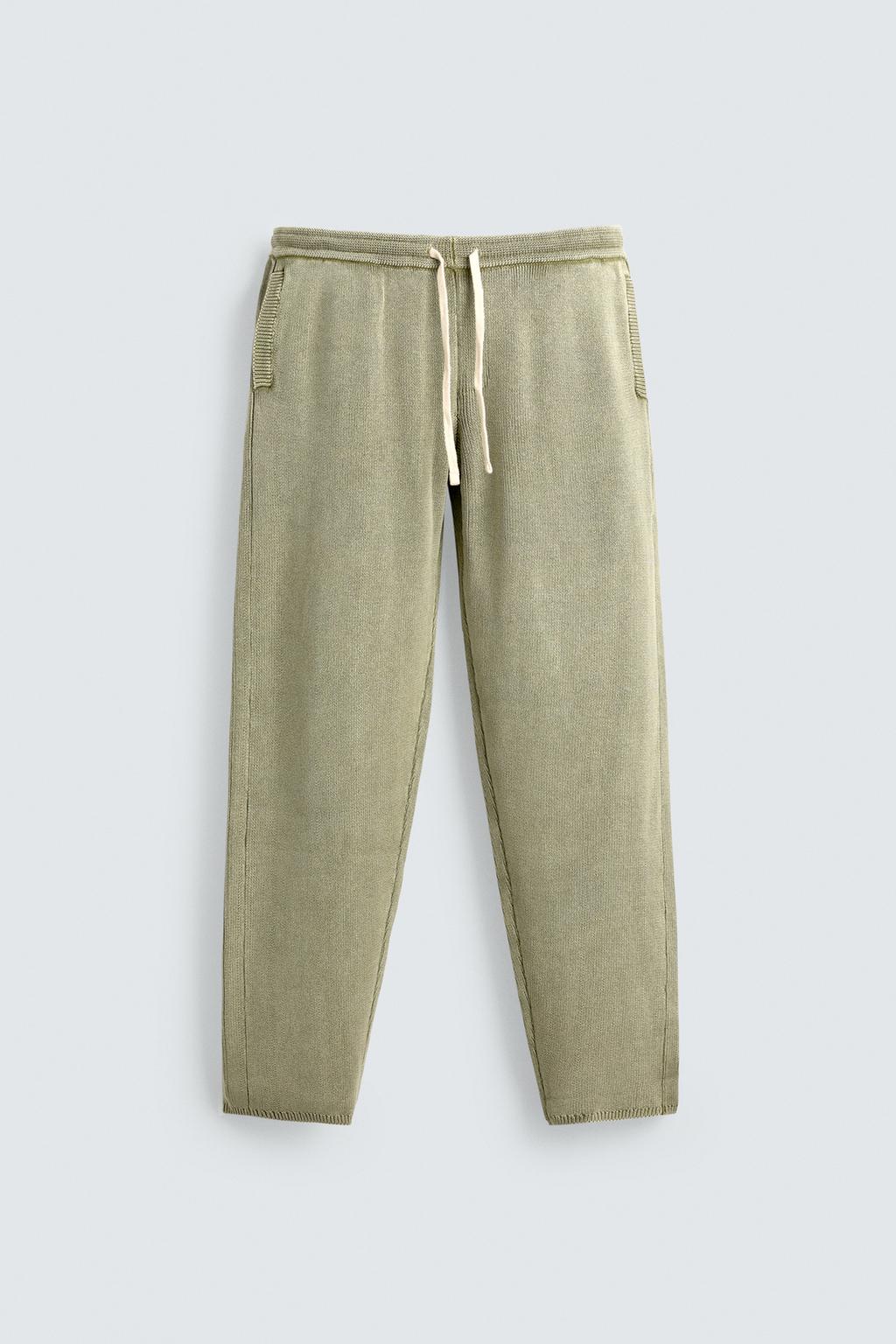 БРЮКИ ИЗ РЕЛЬЕФНОГО ТРИКОТАЖА