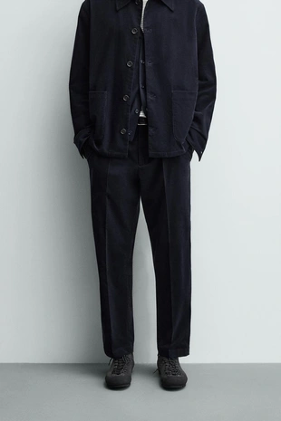 Брюки REGULAR FIT из легкой вельветовой ткани- Заказать в России