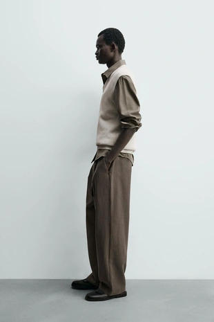 Струящиеся брюки с ремнем