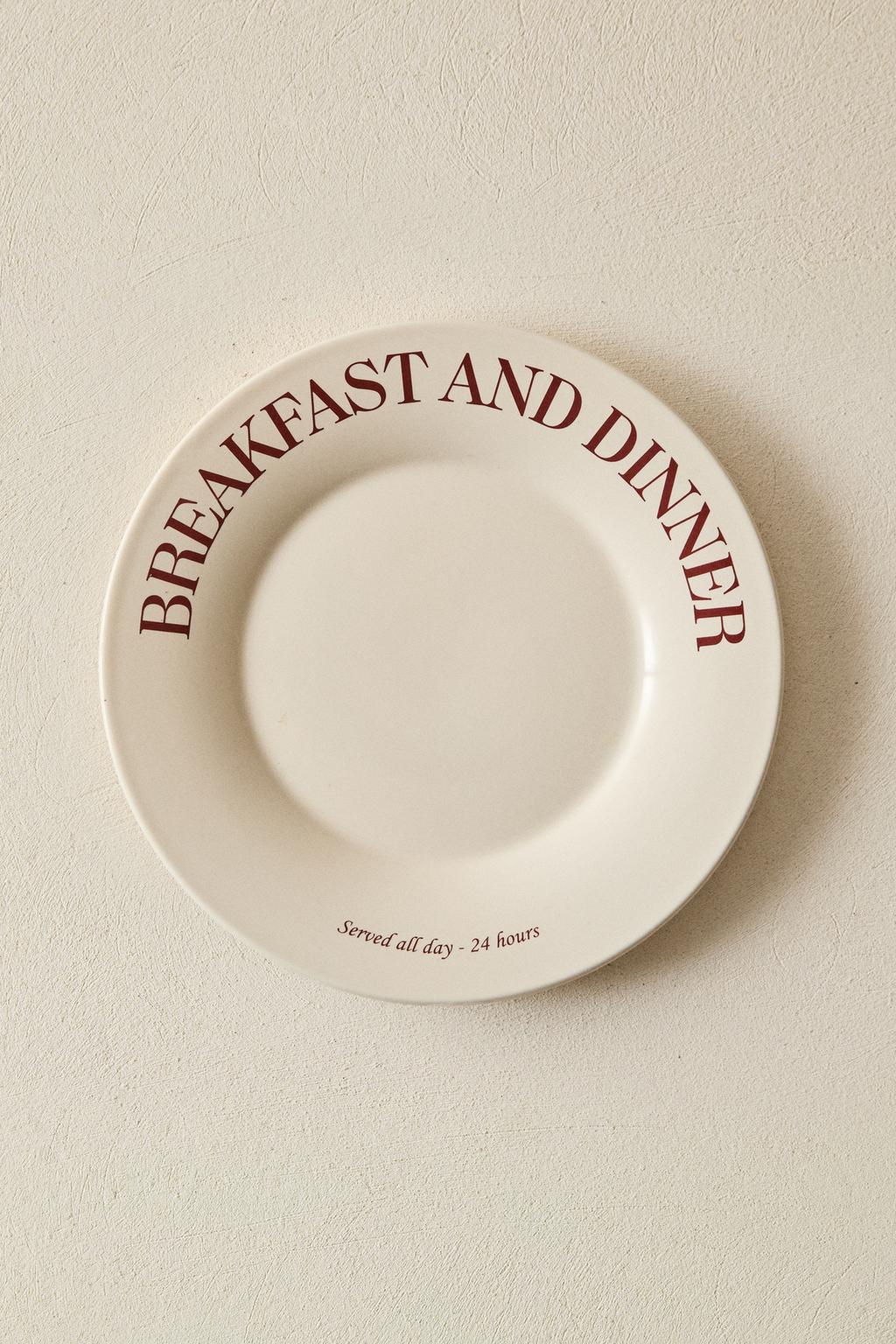 Фарфоровый завтрак или десертный тарелка