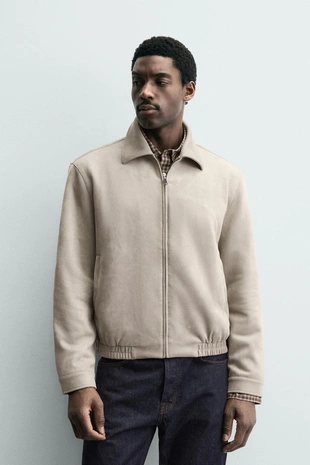 Куртка из искусственной замши