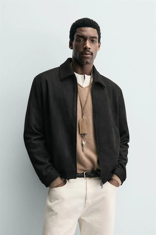 Куртка из искусственной замши- Заказать в России