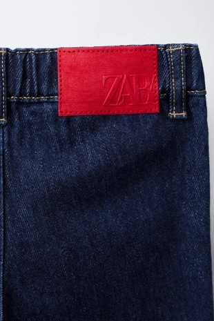 Джинсы-кюлоты с волнистыми карманами- Заказать в России