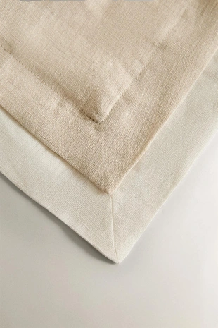 Льняное скатерть из двух тканей- Заказать в России