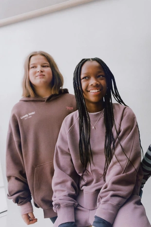 Толстовка из ткани с эффектом потертости с надписью- Заказать в России