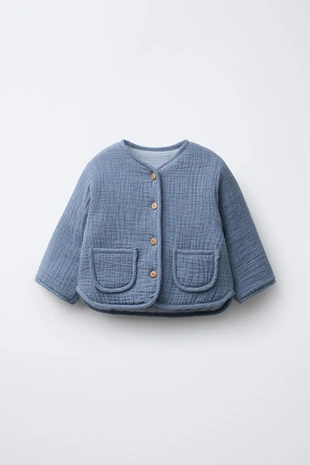 Стеганый жакет из рельефной ткани- Заказать в России