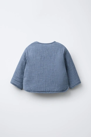 Стеганый жакет из рельефной ткани- Заказать в России