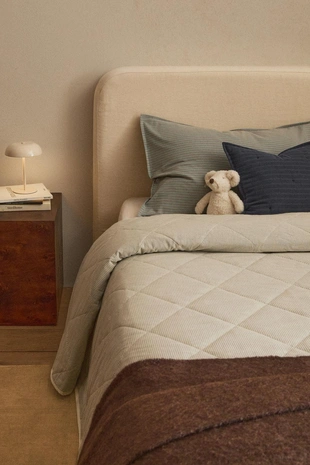 Детское хлопковое одеяло в полоску- Заказать в России