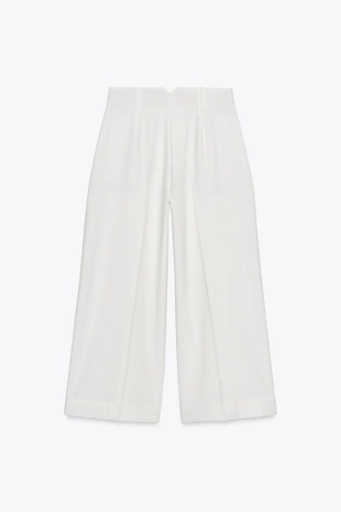 Купить Zara Брюки-кюлоты с высокой посадкой