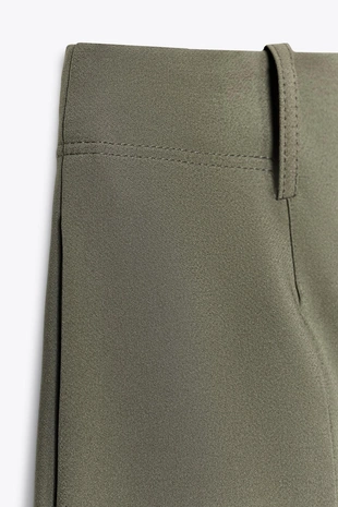 Брюки-кюлоты с высокой посадкой- Заказать в России